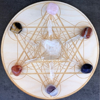 photo 6 Lynn THIRY grille de cristaux reiki